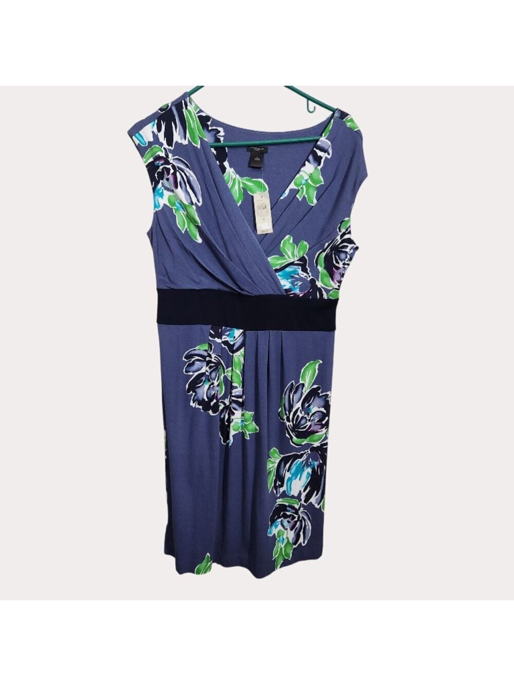 Ann Taylor Dress Womens Size 6 Floral Sleeveless Blue NWT